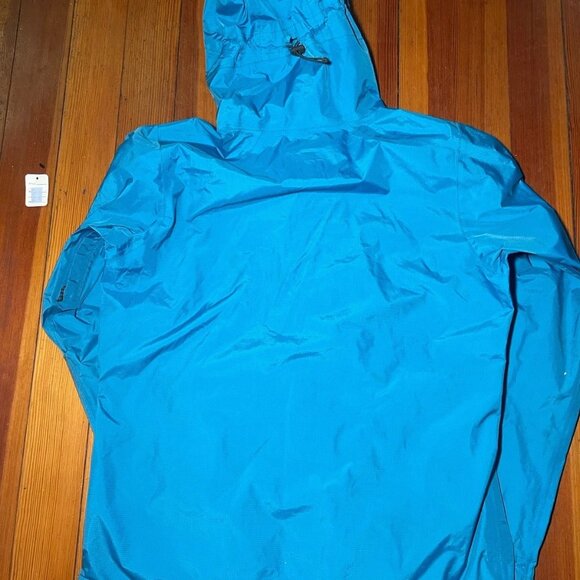 Patagonia Full Zip Windbreaker Pit Zips Jacket Nylon Blue Men Size M Hooded - Picture 5 of 7